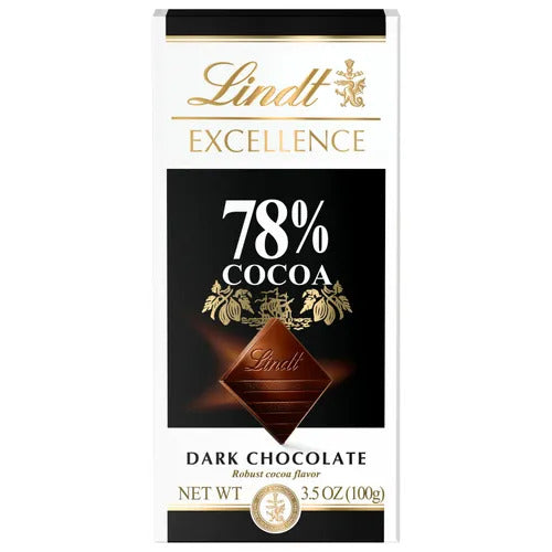 Lindt Chocolate 78% Cocoa Dark Chocolate EXCELLENCE Bar (3.5 oz)