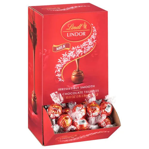 Lindt Chocolate Milk Chocolate LINDOR Truffles Box (120-pc, 50.8 oz)