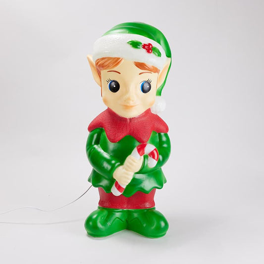 Cracker Barrel Lighted Blow Mold Elf