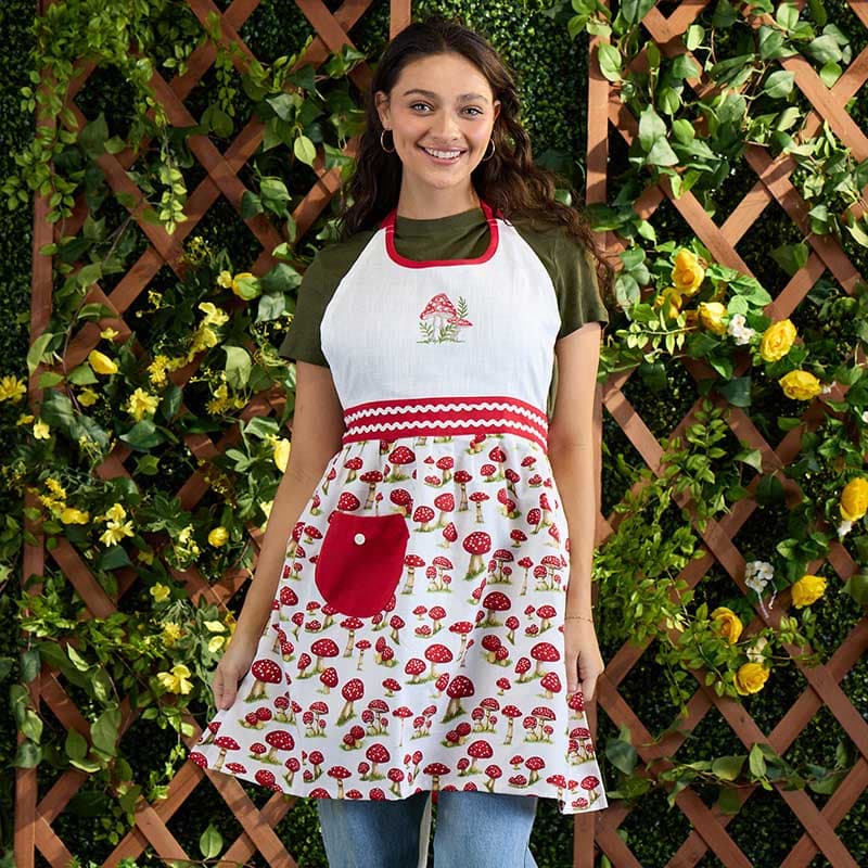 Cracker Barrel Mushroom Apron