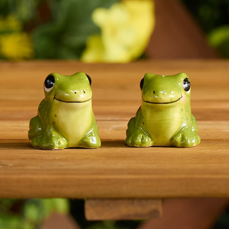 Cracker Barrel Frog Mini Salt Shaker