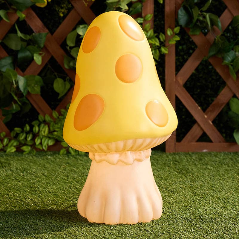 Cracker Barrel Yellow Mushroom Blow Mold