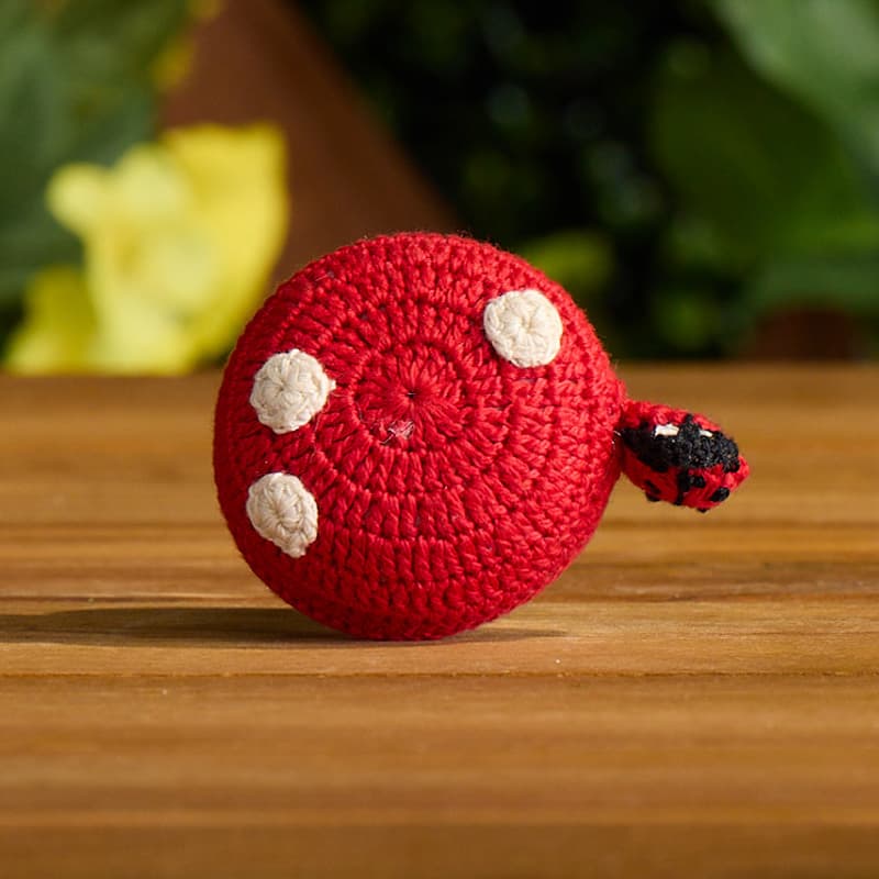 Cracker Barrel Mushroom with Ladybug Tape Measure