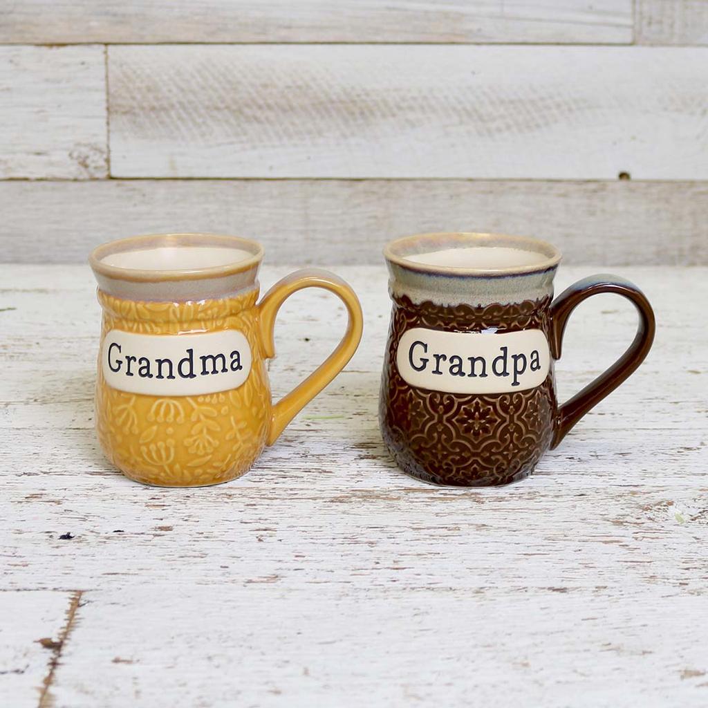 Cracker Barrel Grandpa Embossed Mug