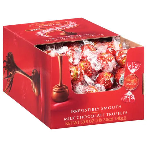 Lindt Chocolate Milk Chocolate LINDOR Truffles Box (120-pc, 50.8 oz)