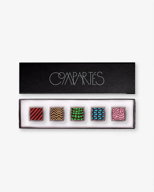 Compartes Chocolate 5 Piece Small Box of Chocolate Truffles