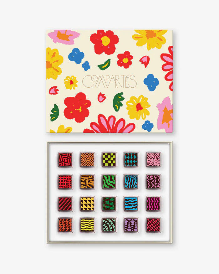 Compartes Chocolate 20 Piece Signature Truffles - Floral