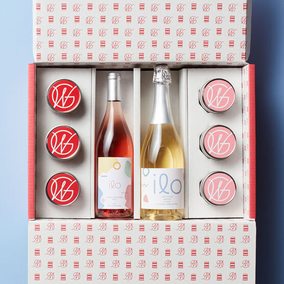 Hickory Farms Cupcake 6-Pack & Rosé + Moscato