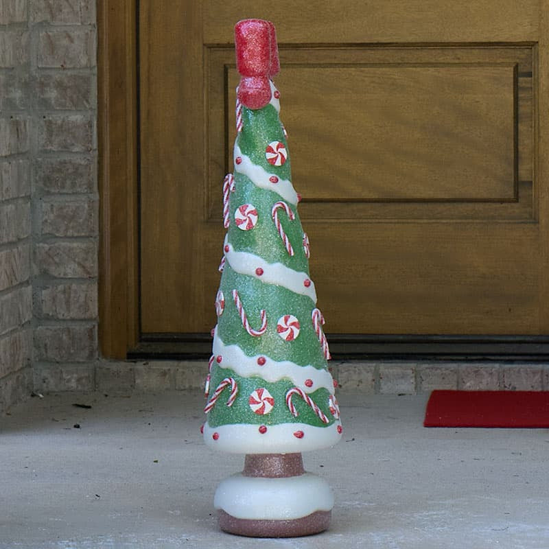 Cracker Barrel Lighted Gingerbread Tree Blow Mold