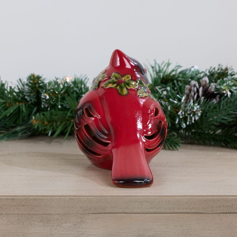 Cracker Barrel Ceramic LED Cardinal