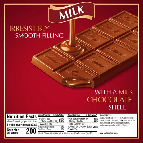 Lindt Chocolate Milk Chocolate LINDOR Truffle Bar (3.5 oz)