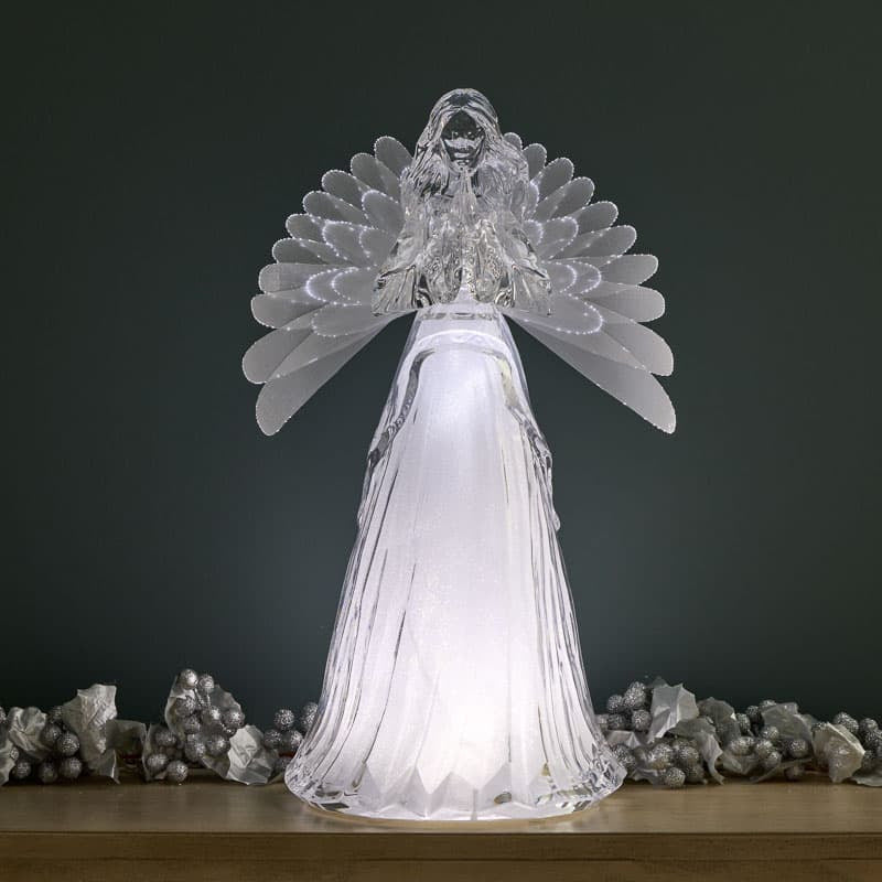 Cracker Barrel Large LED Fiber Optic Angel