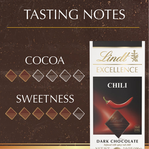 Lindt Chocolate Chili Dark Chocolate EXCELLENCE Bar (3.5 oz)