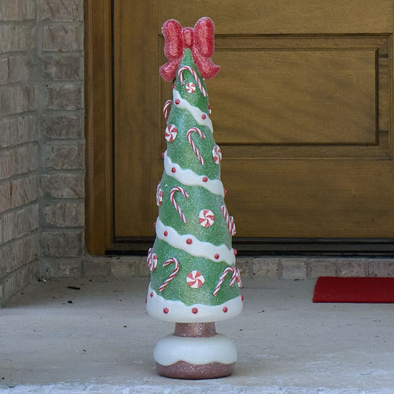 Cracker Barrel Lighted Gingerbread Tree Blow Mold