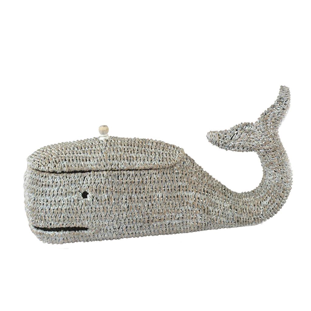 Cracker Barrel Bankuan Rope Whale Box