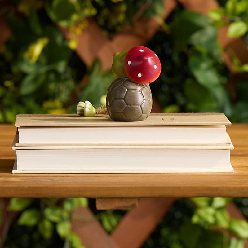 Cracker Barrel Turtle with Mushroom Shelf Sitter