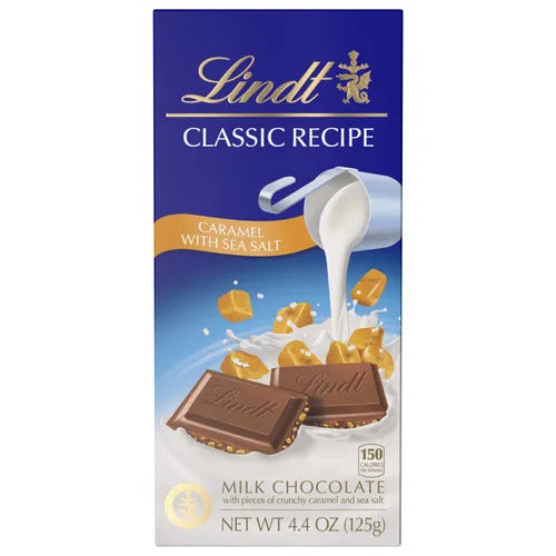 Lindt Chocolate Crunchy Caramel with Sea Salt CLASSIC RECIPE Bar (4.4 oz)