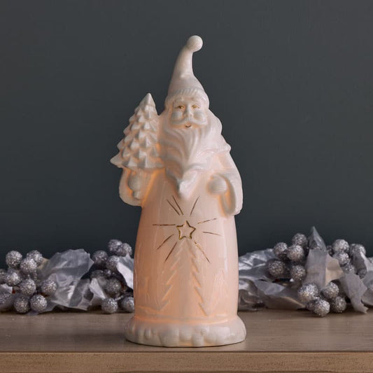 Cracker Barrel LED Ceramic Santa