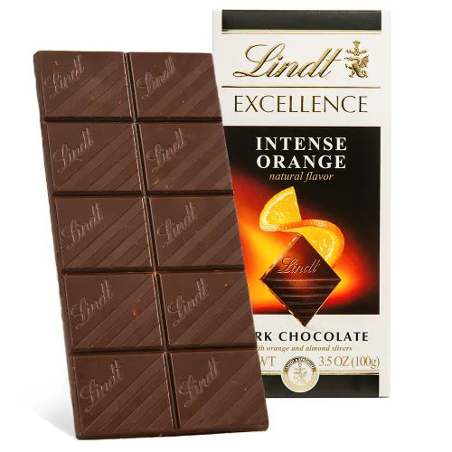 Lindt Chocolate Intense Orange Dark Chocolate EXCELLENCE Bar (3.5 oz)