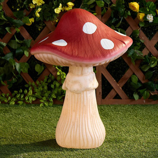 Cracker Barrel Red Mushroom with Dots Blow Mold