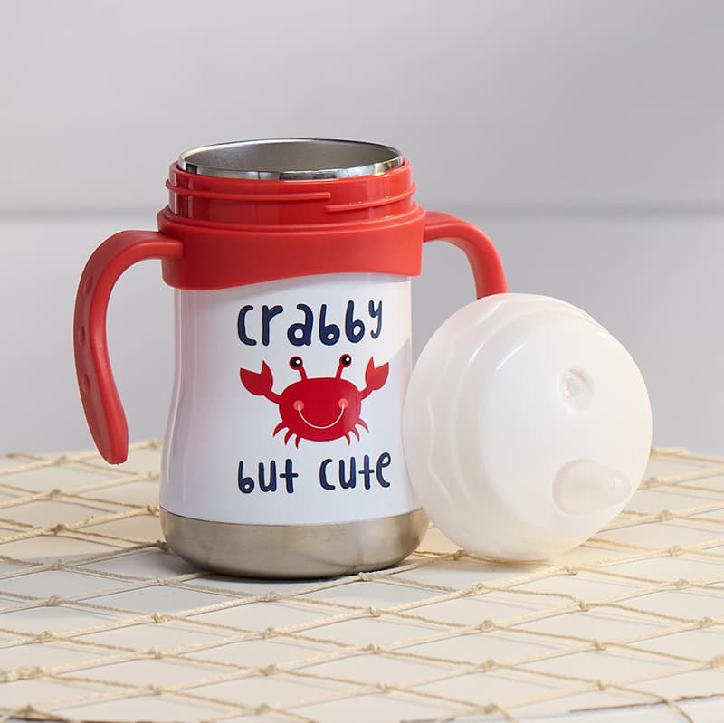 Cracker Barrel Crabby But Cute 12 Oz. Sippy Cup