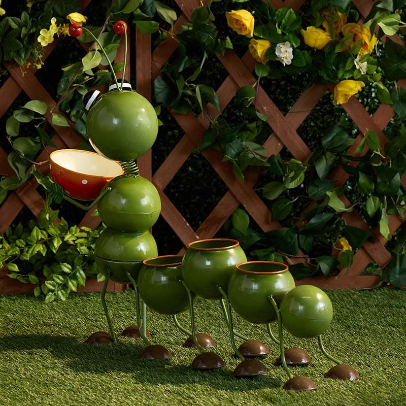 Cracker Barrel Metal Caterpillar Planter