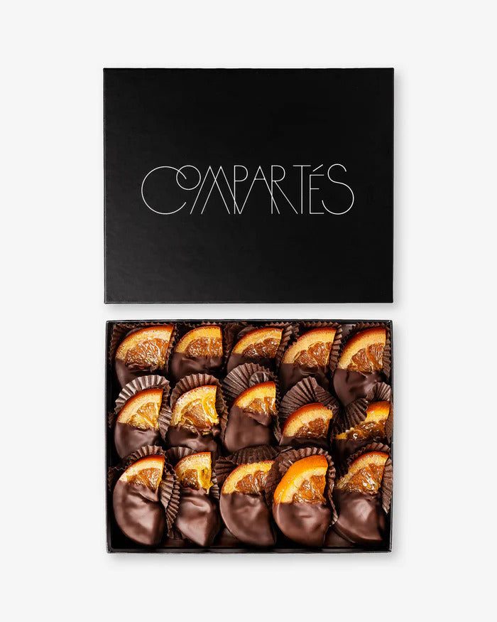 Compartes Chocolate Chocolate Orange Slices Gift Box