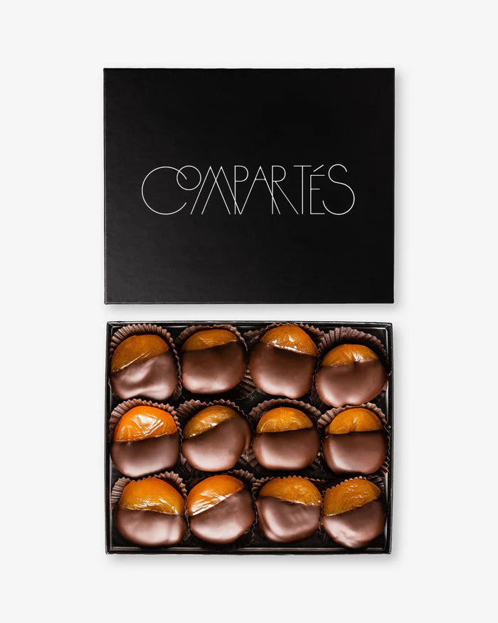 Compartes Chocolate Dark Chocolate Covered Apricots Gift Box