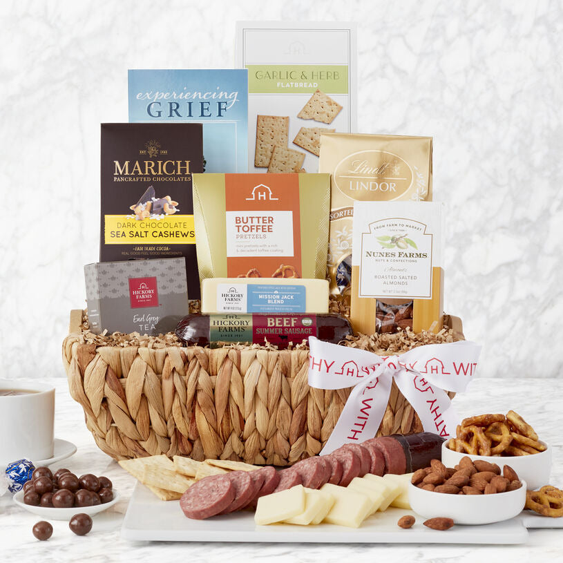 Hickory Farms Caring Condolences Gift Basket