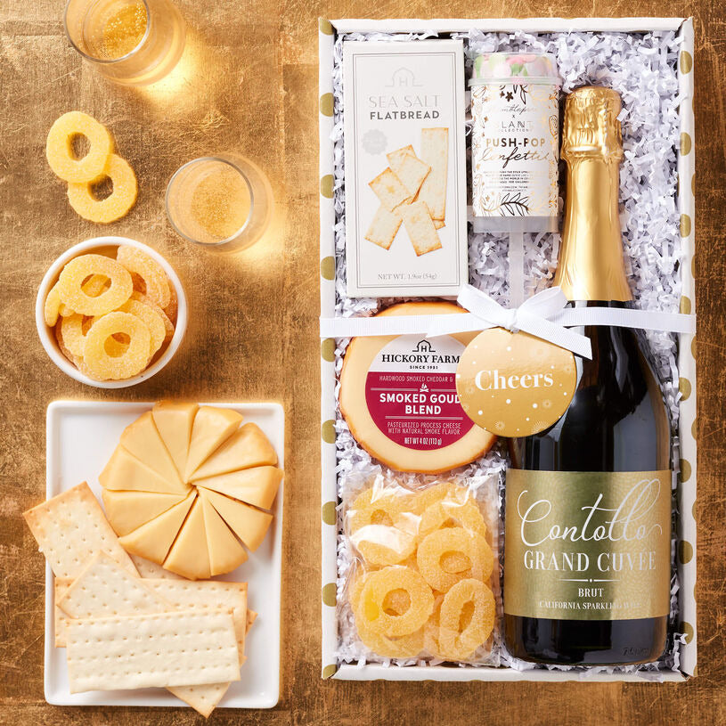 Hickory Farms Celebration Sparkling Wine & Snack Collection