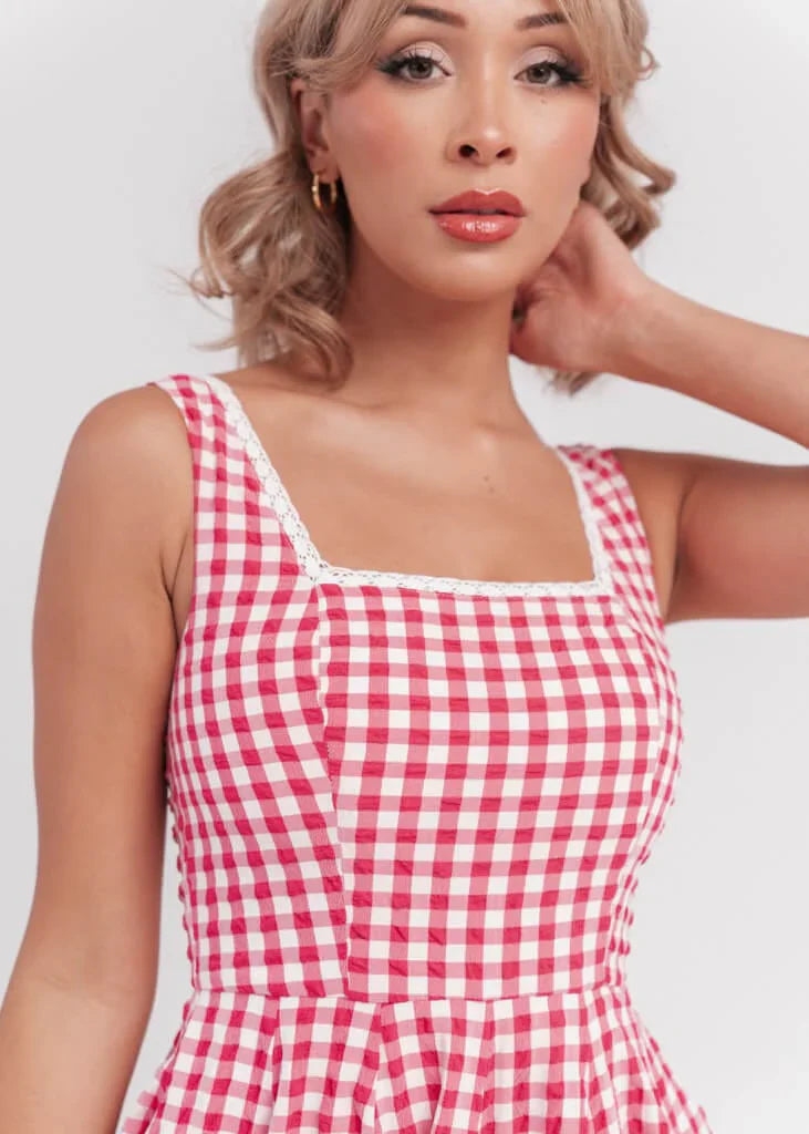 JessaKae Daze Dress - Red Gingham