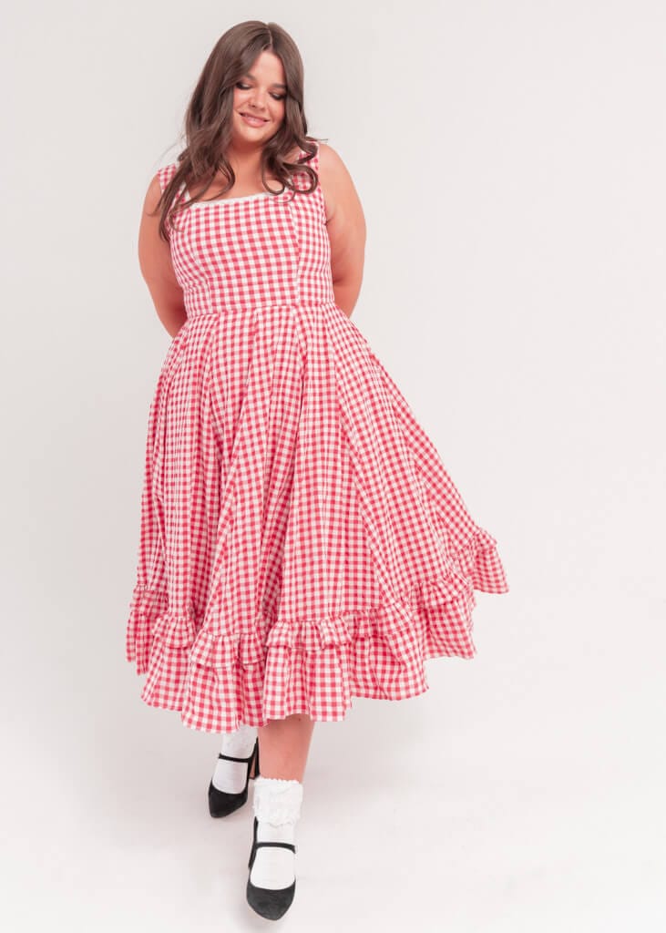 JessaKae Daze Dress - Red Gingham