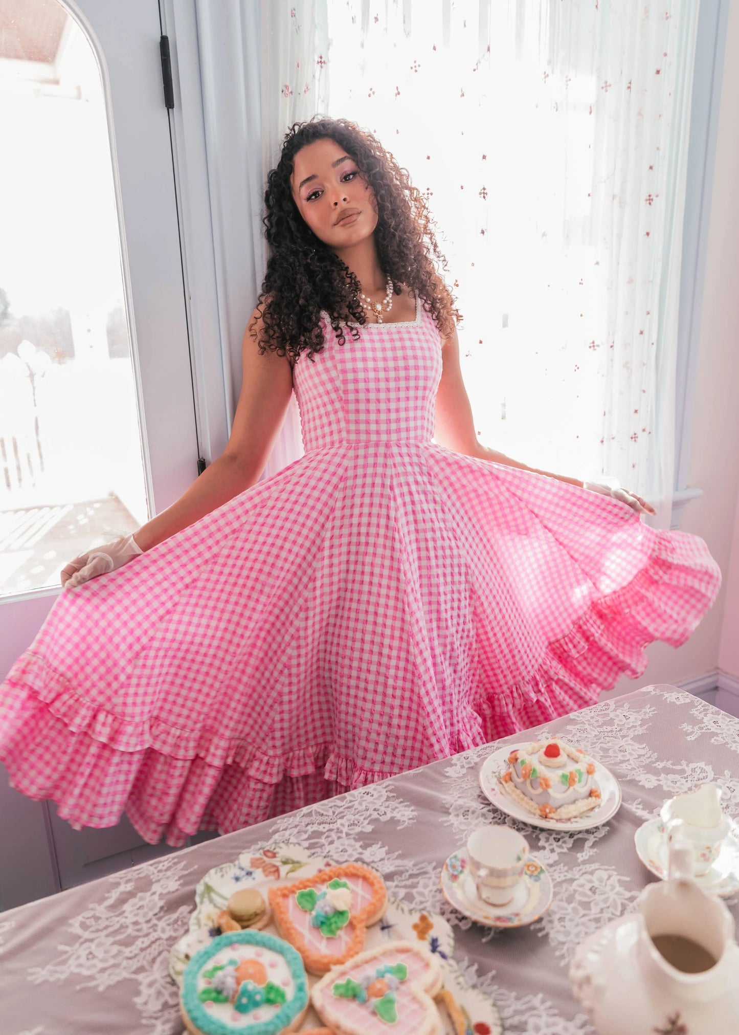 JessaKae Daze Dress - Pink Gingham