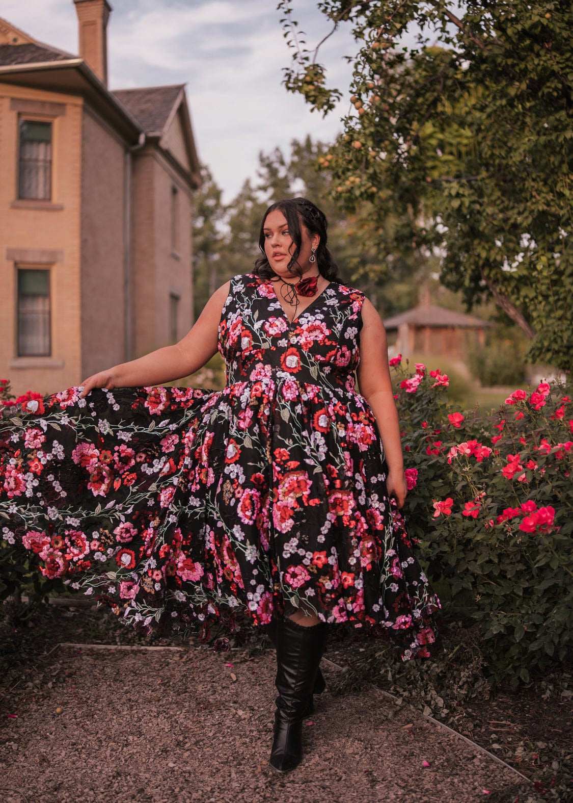 JessaKae Ebony Rose Dress