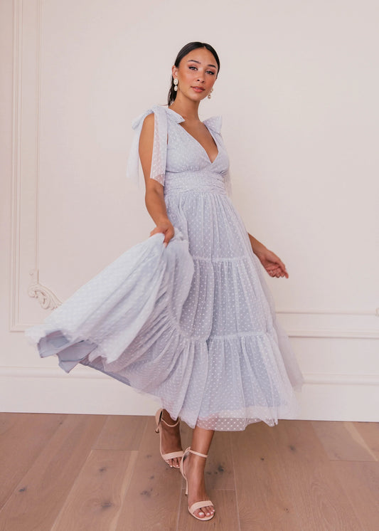 JessaKae Jeanne Dress - Dusty Blue