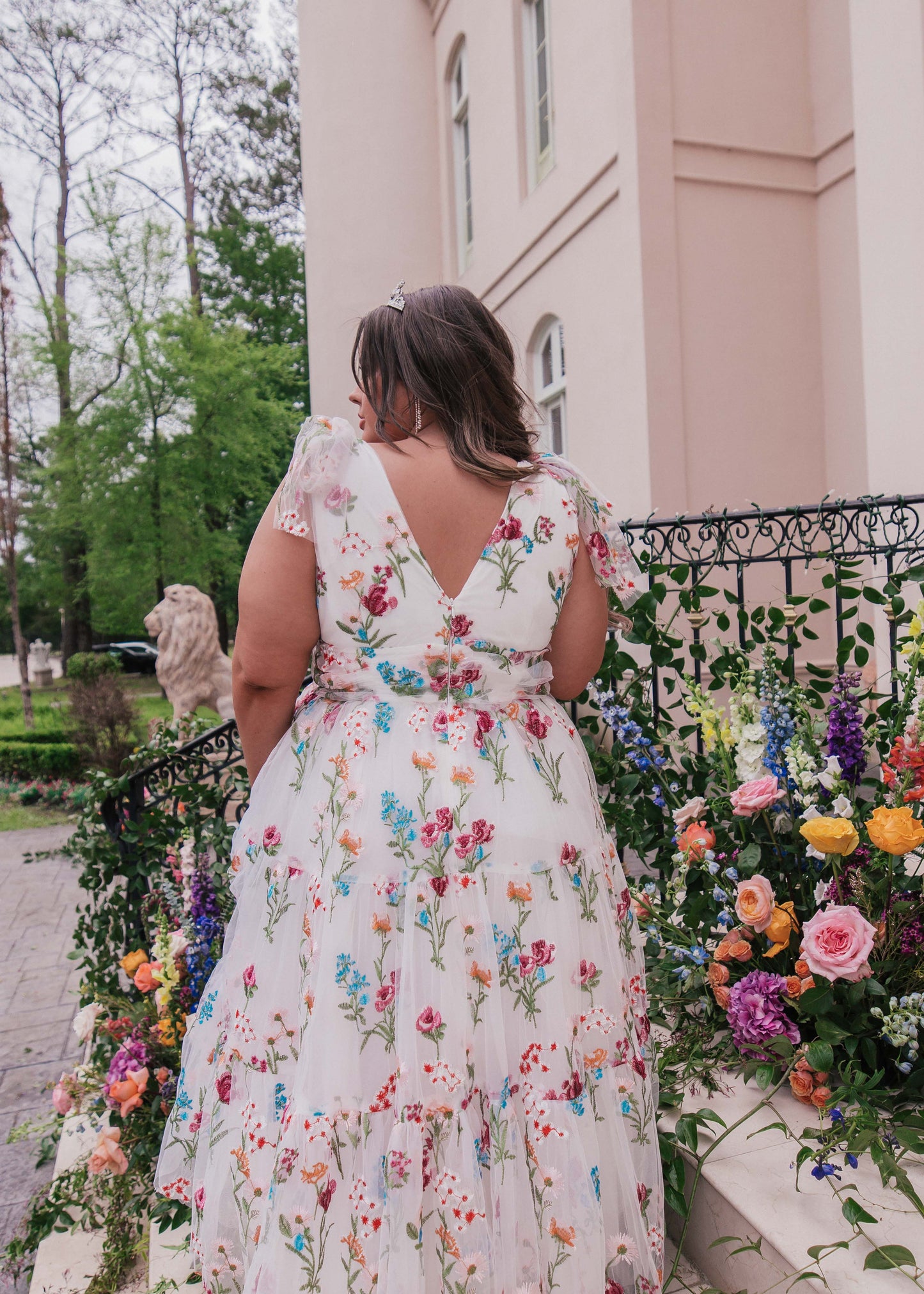 JessaKae Margaret Midi Dress - White Floral