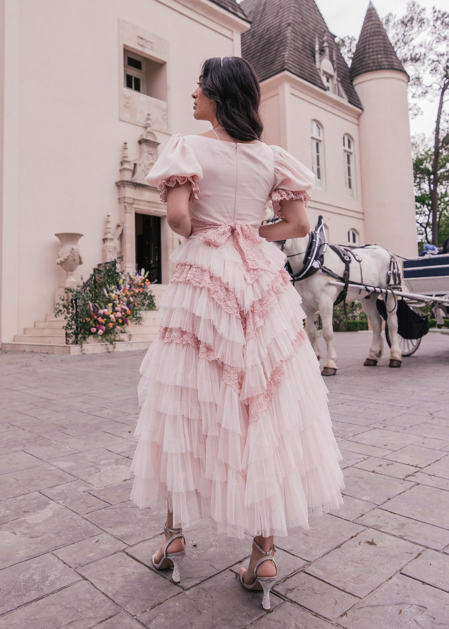 JessaKae Thumbelina Dress - Pink Lace