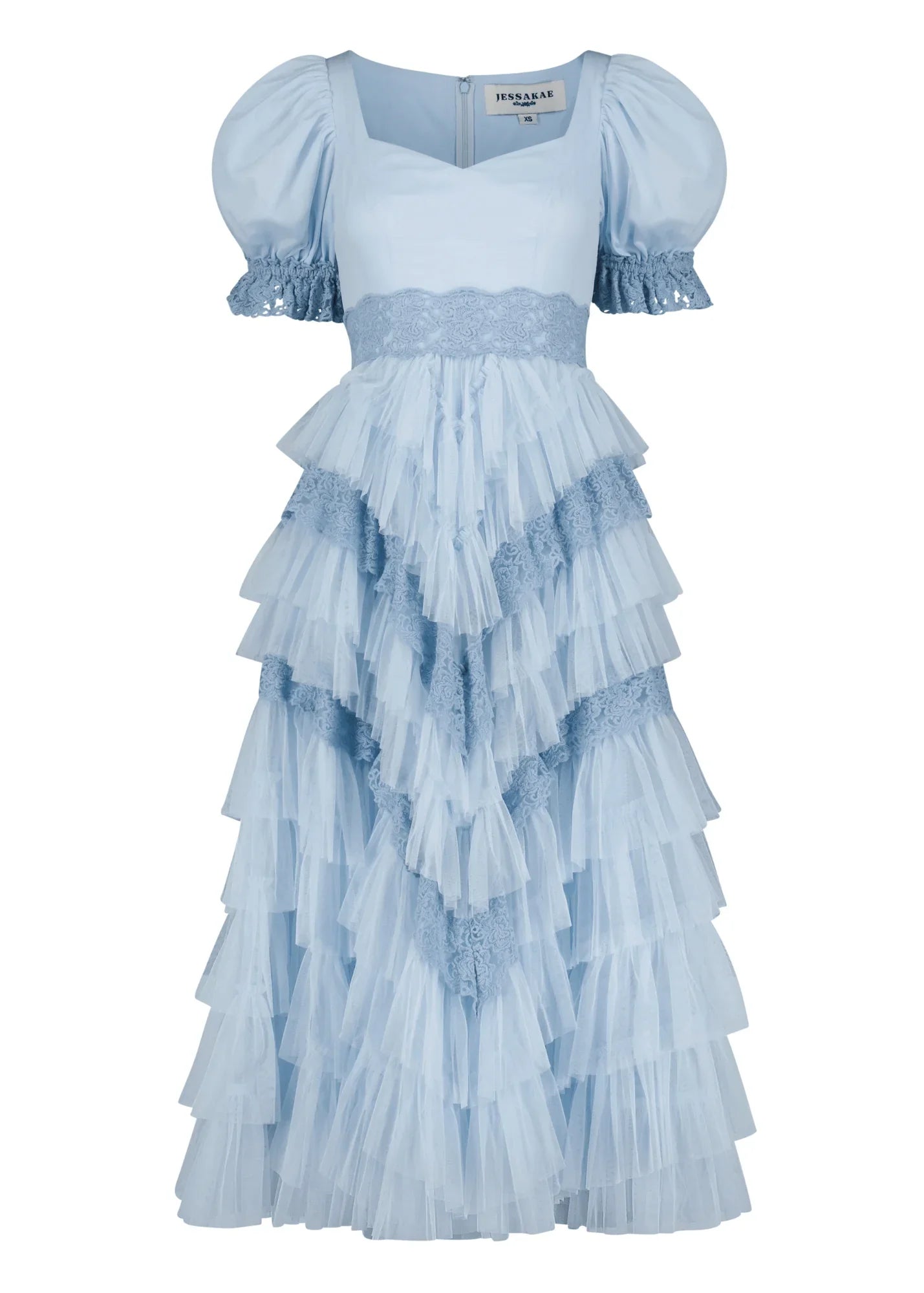 JessaKae Thumbelina Dress - Blue Lace