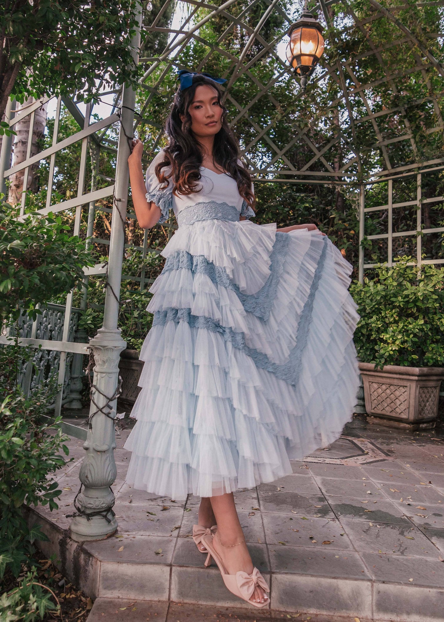 JessaKae Thumbelina Dress - Blue Lace