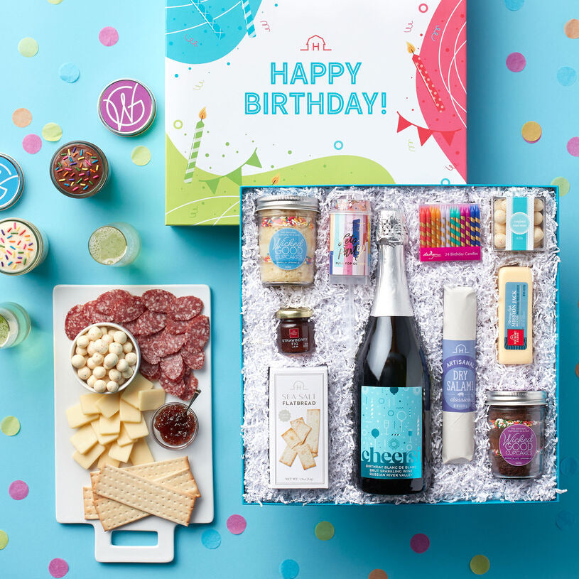 Hickory Farms Let’s Party Birthday Wine Gift Box