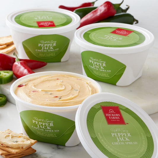 Hickory Farms Pepper Jack Cheese Spread 3-Pack